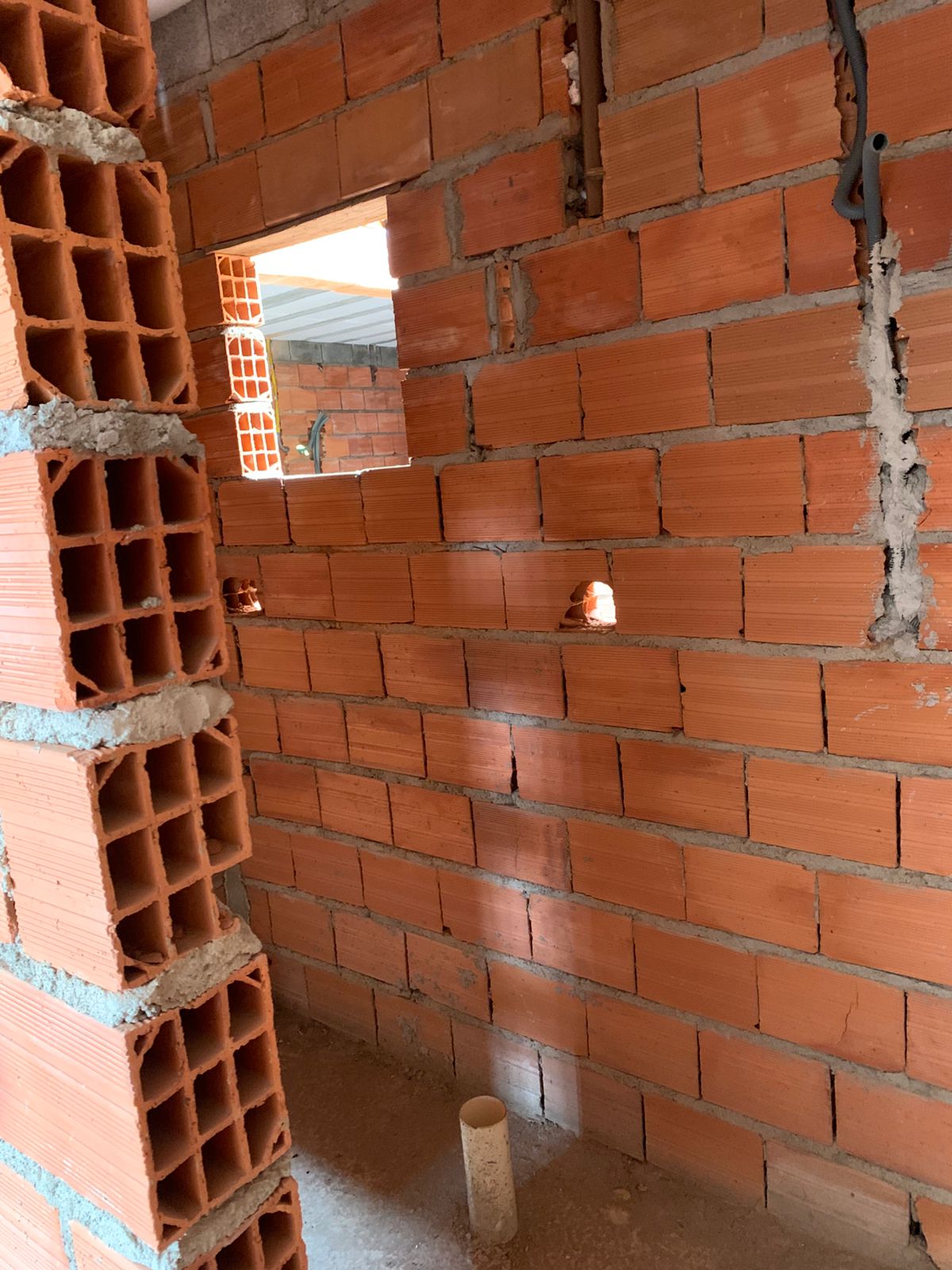 Avanço da obra - Andamento