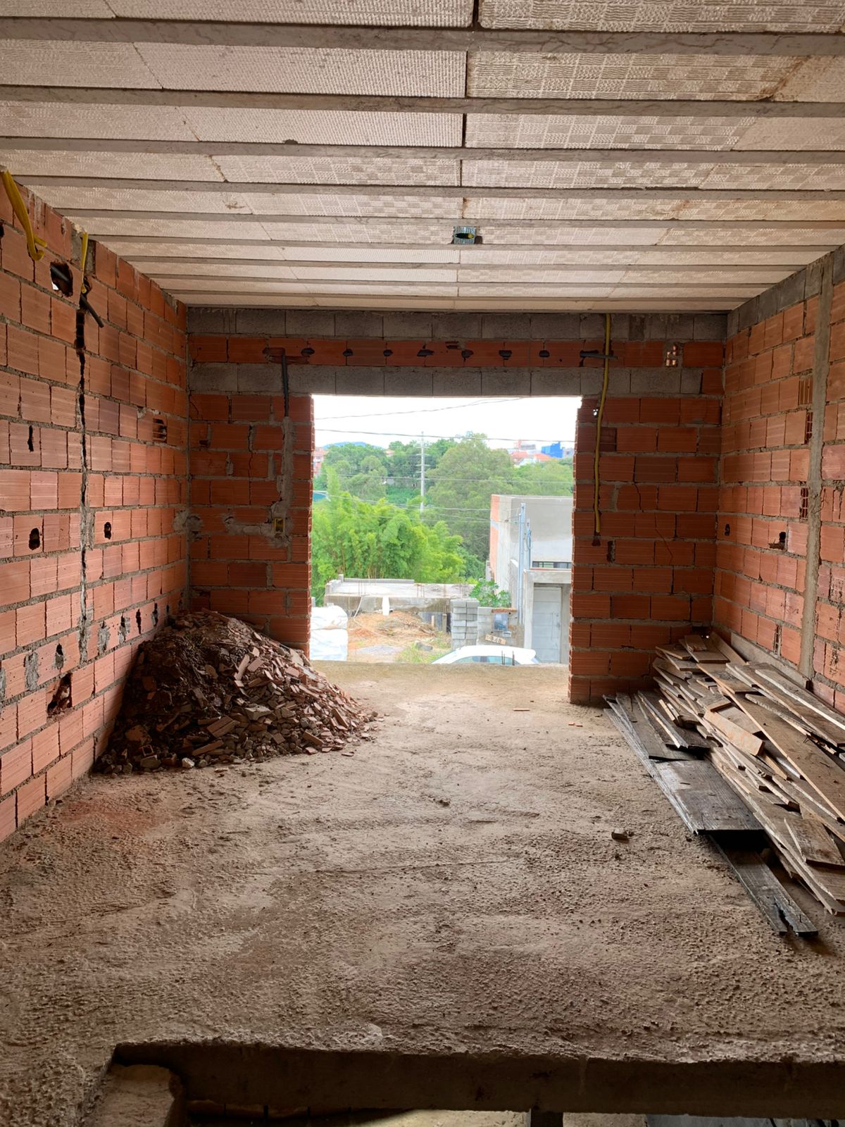 Avanço da obra - Andamento