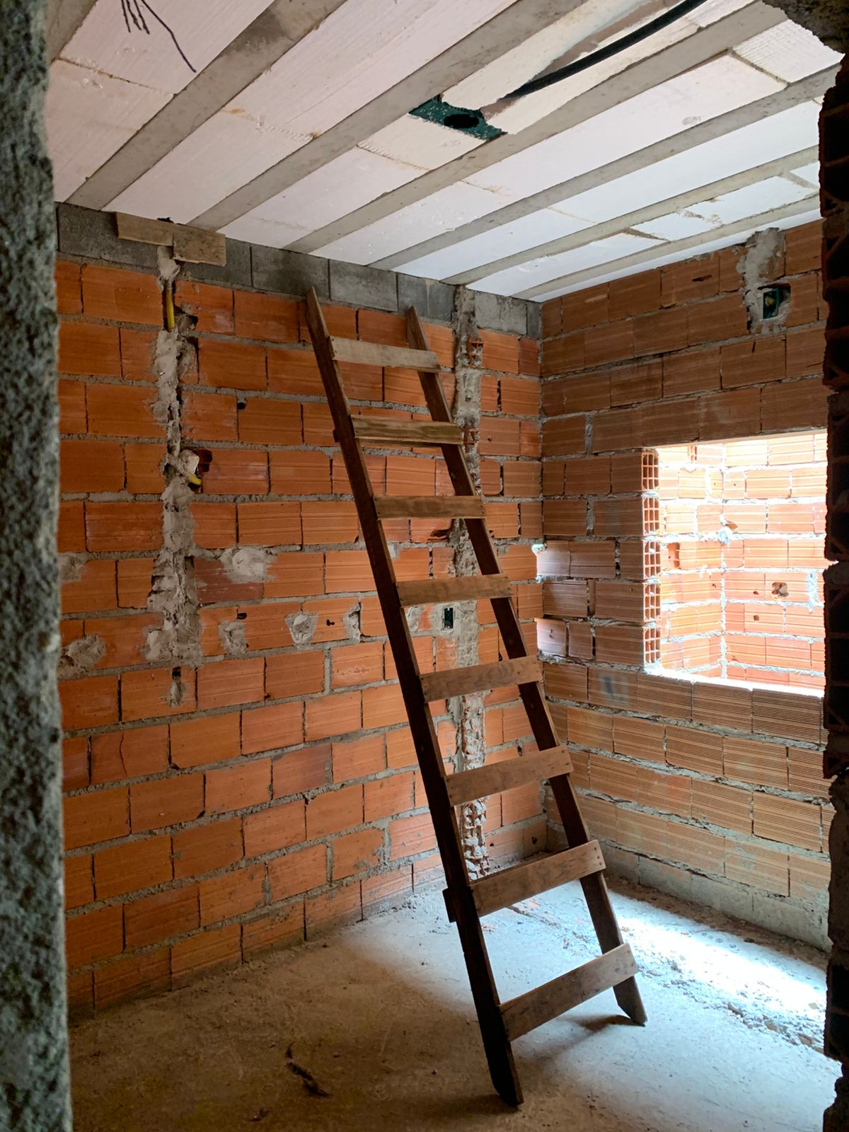 Avanço da obra - Interior